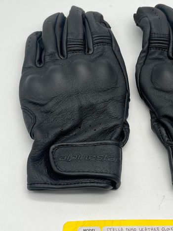 Used Alpinestars Stella Dyno Lederhandschuhe Schwarz Gr. M bike — image 7 of 13