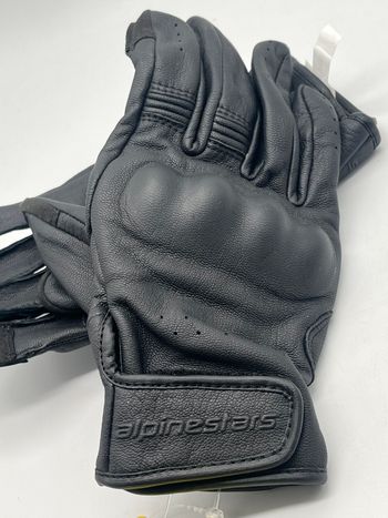 Used Alpinestars Stella Dyno Lederhandschuhe Schwarz Gr. M bike