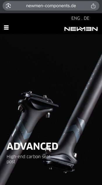 Used Newmen Advanced Carbon 27.2 bike