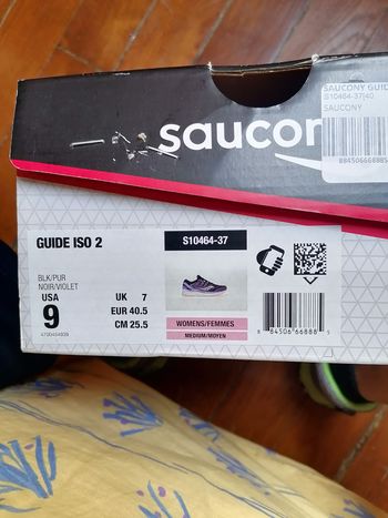 Saucony, Running Shoes Women Size 40.5 Black/Violet New