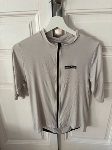Brugt Angry Pablo Cream Short Sleeve Jersey Cycling Clothing