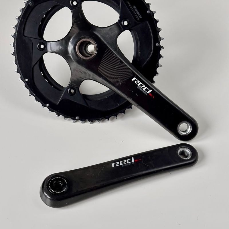Used Sram Red GXP 2x11 53/39z 175mm 130 BCD Drivetrain & Pedals