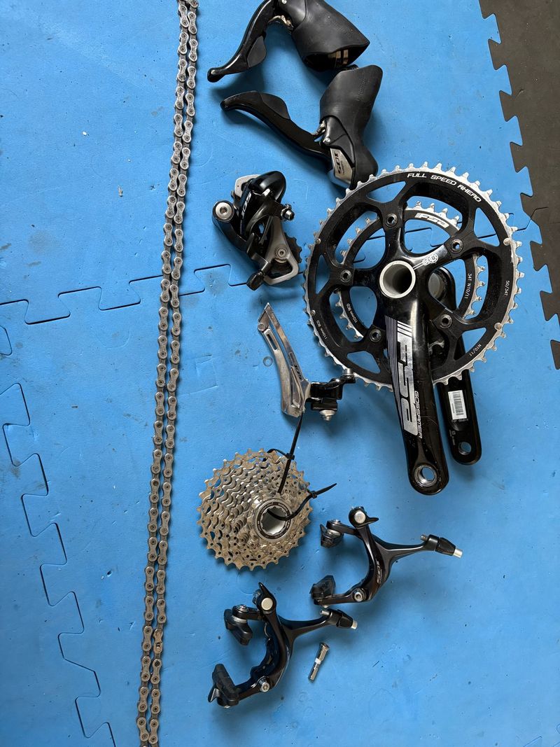 Used Shimano 105 5700 Felgenbremse Groupset