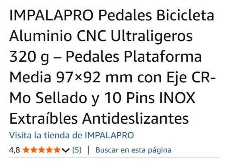 Used IMPALAPRO Aluminio CNC Ultraligeros 320g 2026 bike — image 9 of 10
