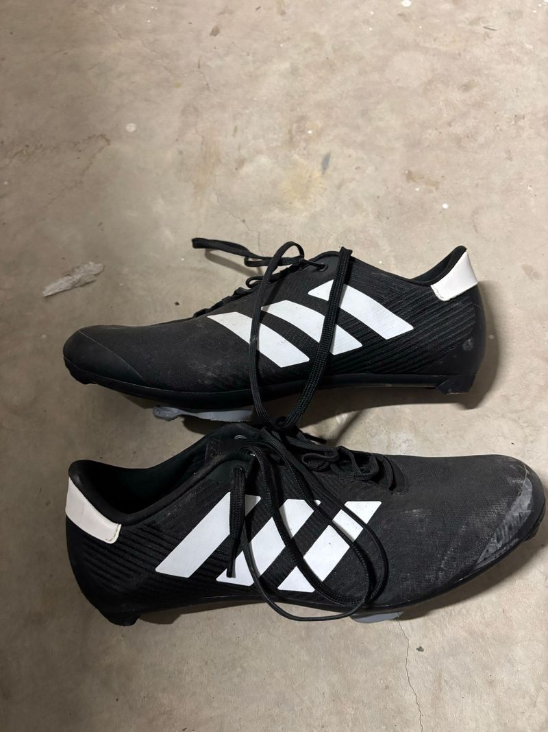 Used Adidas Scarpe bici strada lacci 43 Cycling Shoes