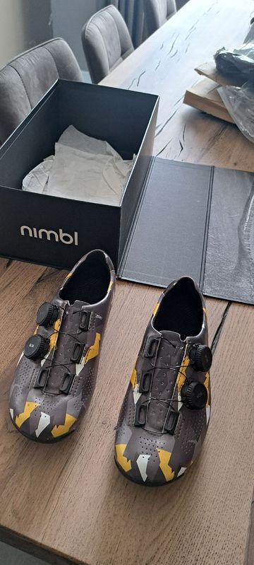 Nimbl Ultimate Carbon Limited Edition Team Visma 2024 Cycling Shoes usato