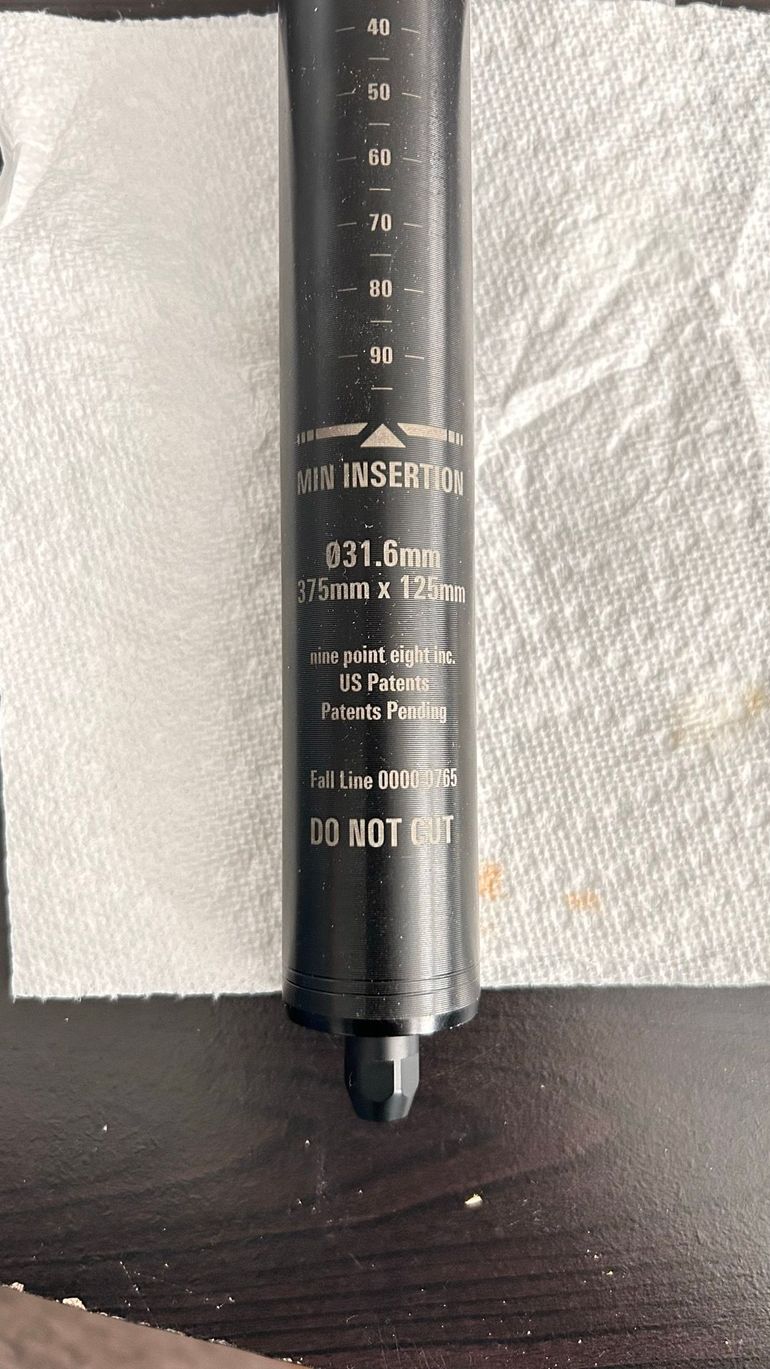 Used 9point8 Dropper Post 31.6 125 2023 bike — image 2 of 6