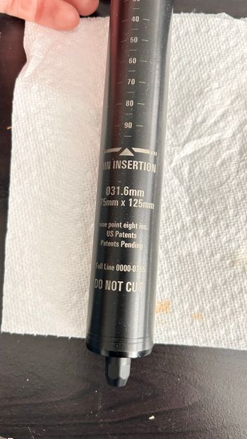 Used 9point8 Dropper Post 31.6 125 2023 bike — image 5 of 6