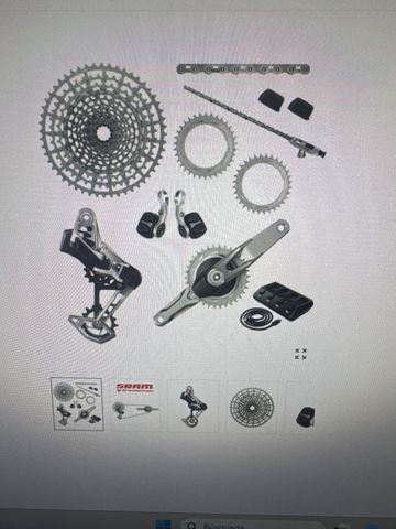Brugt Sram Eagle AXS 1x12 Edición limitada 1987 Groupset
