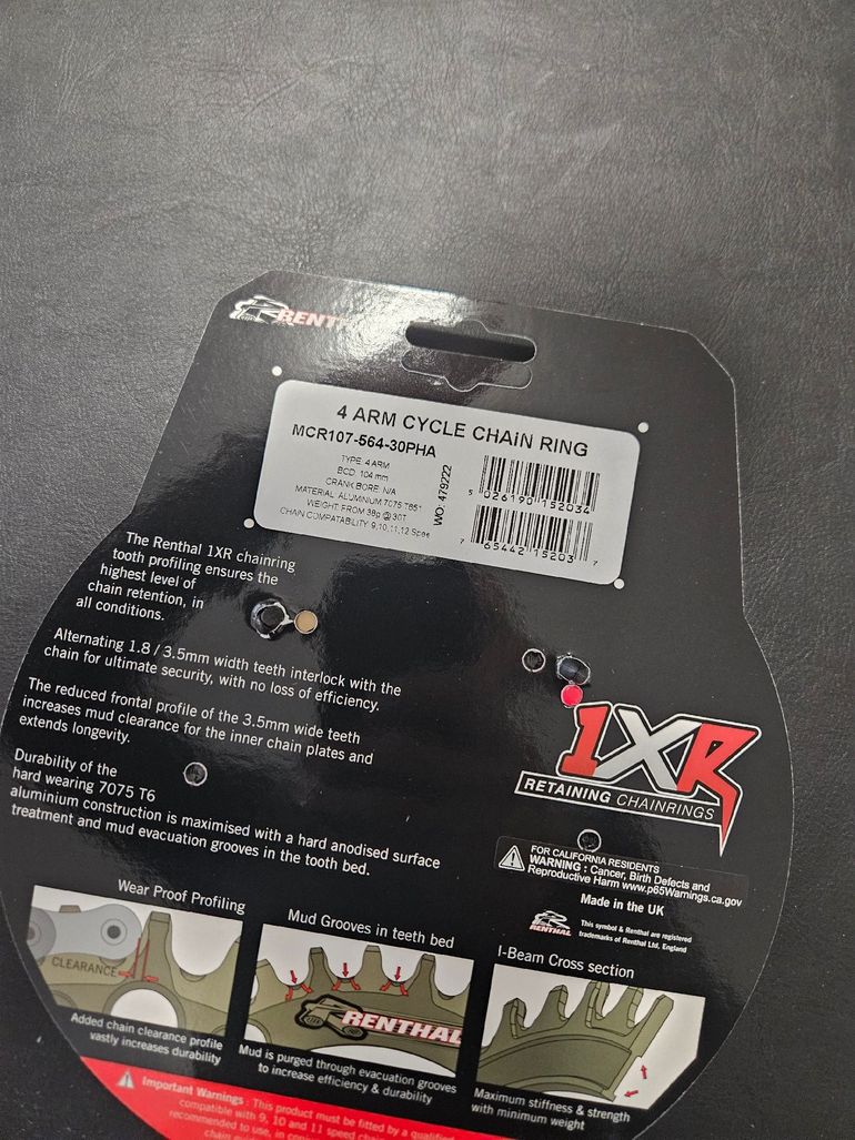 Used Renthal 1XR 30T 104 BCD 2025 bike — image 4 of 4