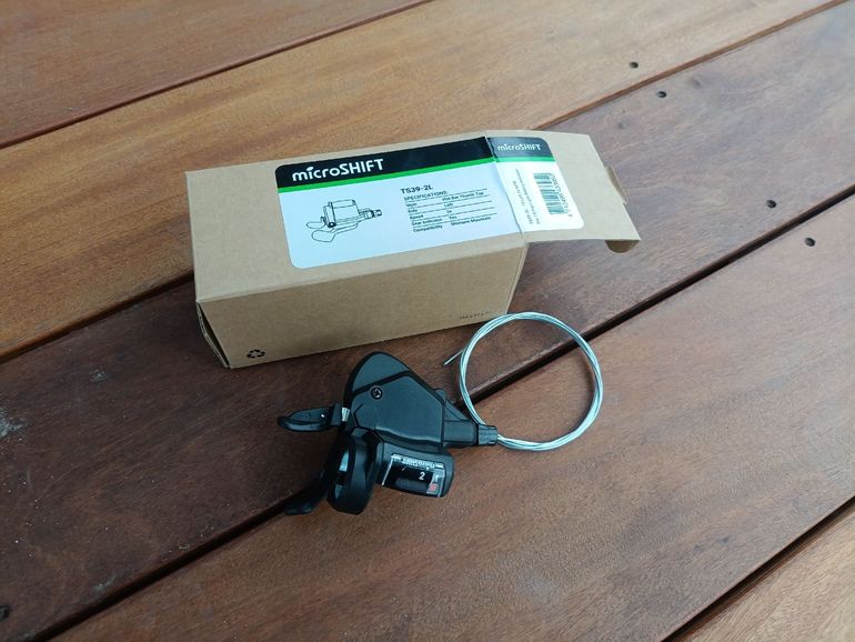 Used Microshift TS39-2L front shifter 2025 bike — image 1 of 3