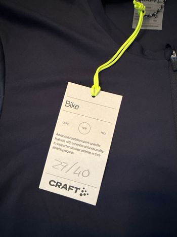 Used Craft Sportswear Bike Man Jersey Size M bike — image 3 of 4