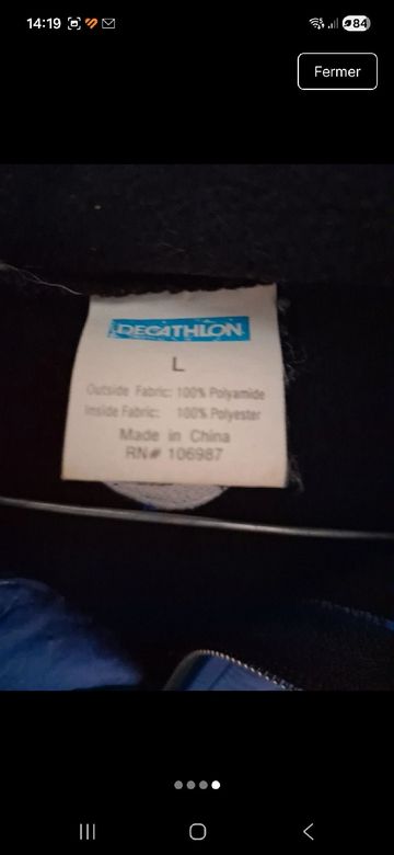 Gebrauchtes Decathlon Veste de vélo fourrée bike — Bild 4 von 4