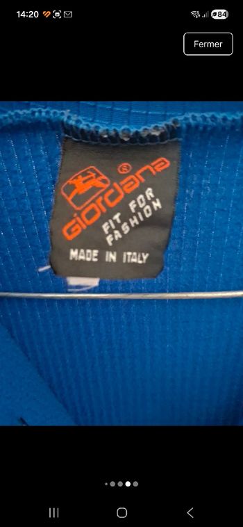 Used Giordana Haut zippé de vélo L bike — image 5 of 6