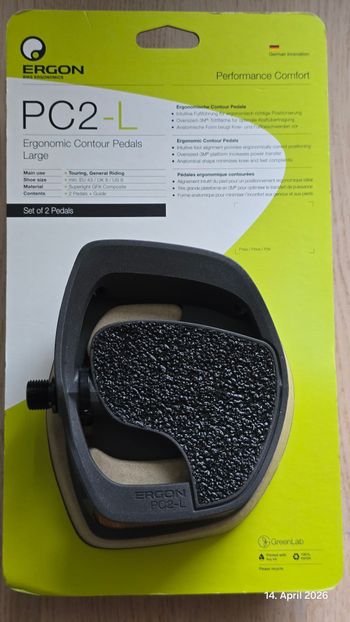 Ergon, PC2-L Ergonomie Contour Pedale groß (EU 43+)