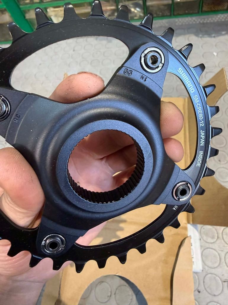 Used Shimano CHAINRING. 34T. 1x12S. SM-CRE80-12-B bike — image 9 of 10