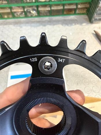 Used Shimano CHAINRING. 34T. 1x12S. SM-CRE80-12-B bike — image 7 of 10