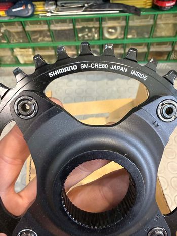 Used Shimano CHAINRING. 34T. 10/11S. SM-CRE80-B bike — image 8 of 9