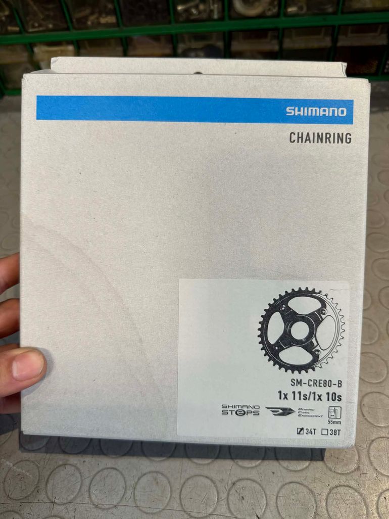 Used Shimano CHAINRING. 34T. 10/11S. SM-CRE80-B bike — image 2 of 9