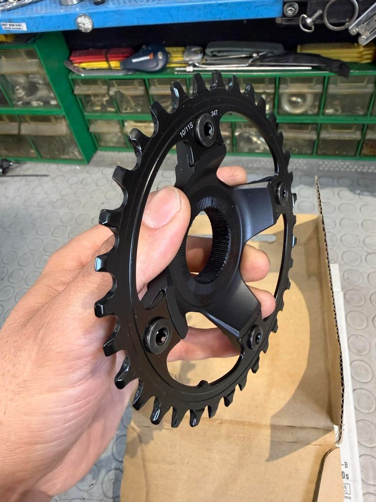 Used Shimano CHAINRING. 34T. 10/11S. SM-CRE80-B bike — image 9 of 9