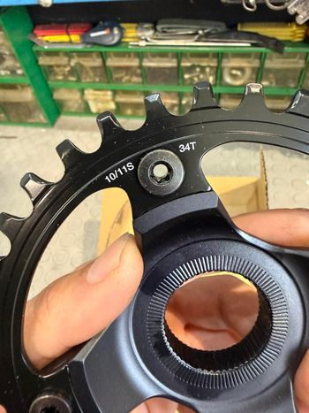 Used Shimano CHAINRING. 34T. 10/11S. SM-CRE80-B bike — image 3 of 9