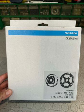 Used Shimano CHAINRING. 44T. 9/10/11S. CR-ET600 bike — image 3 of 6