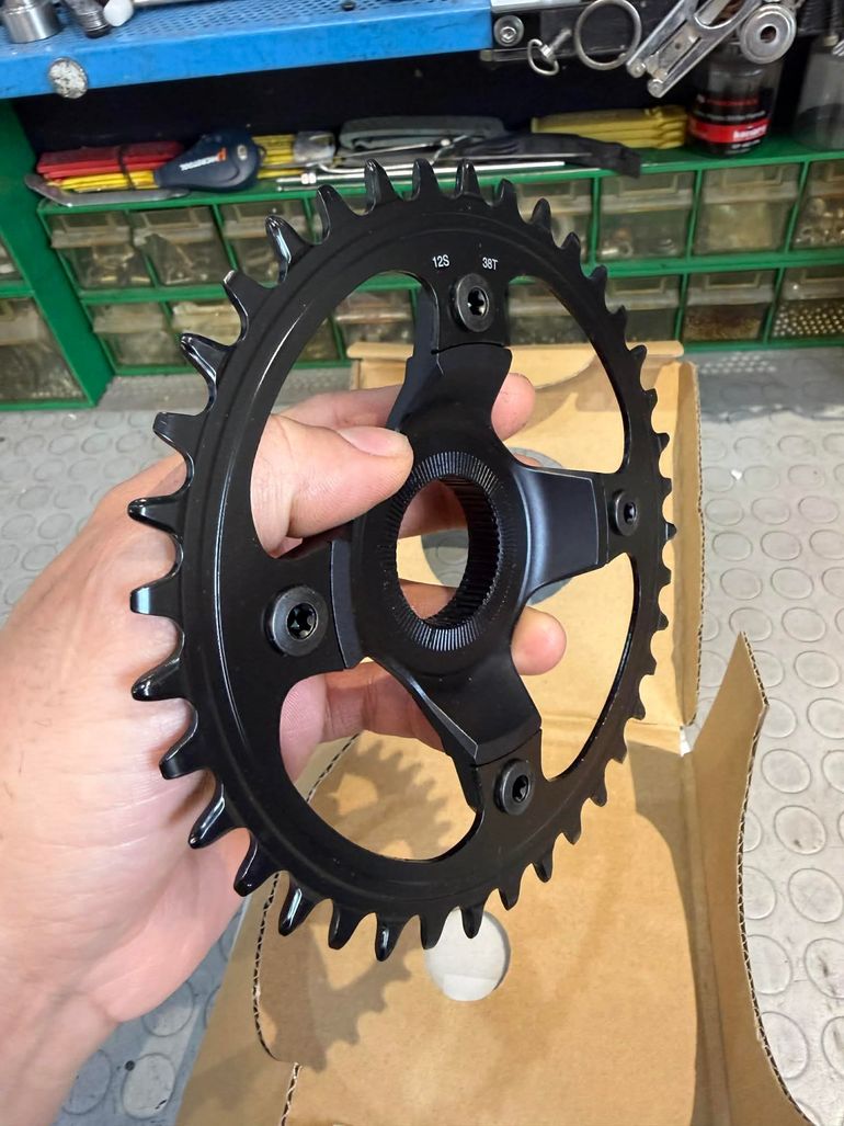 Used Shimano CHAINRING. 38T. 1x12S. SM-CRE80-12-B bike — image 3 of 8