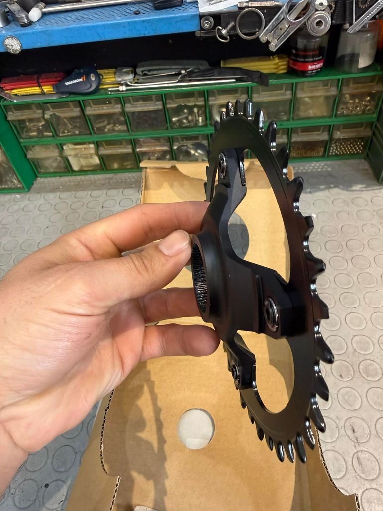 Used Shimano CHAINRING. 38T. 1x12S. SM-CRE80-12-B bike — image 7 of 8