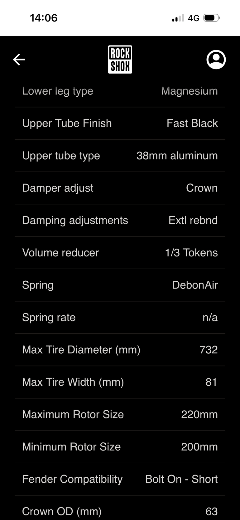 Used RockShox Domain RC Fork bike — image 5 of 6