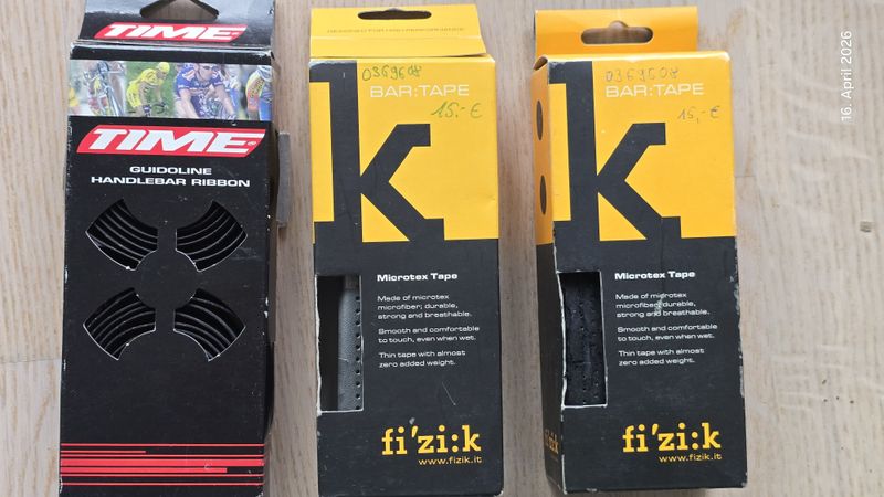Used Fizik Lenkerband Handlebar Ribbon Microtex Schwarz 3 Stück Cockpit