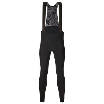 Santini, Lange Trägerhose Gravel MTB Schwarz Bib Thermo XXL