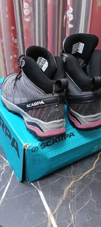 Used Scarpa Maverick Mid GTX Grey/Red bike — image 3 of 8