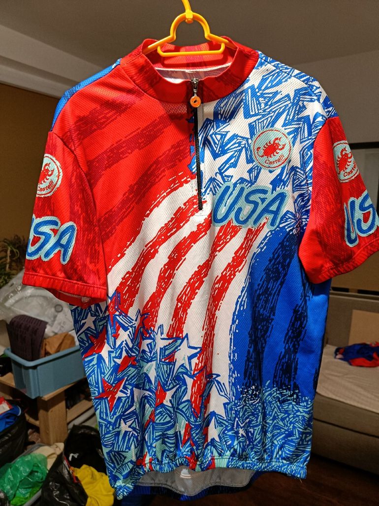 Used Castelli Vintage USA Cycling Jersey – Made in Italy 1992 bike — image 1 of 9