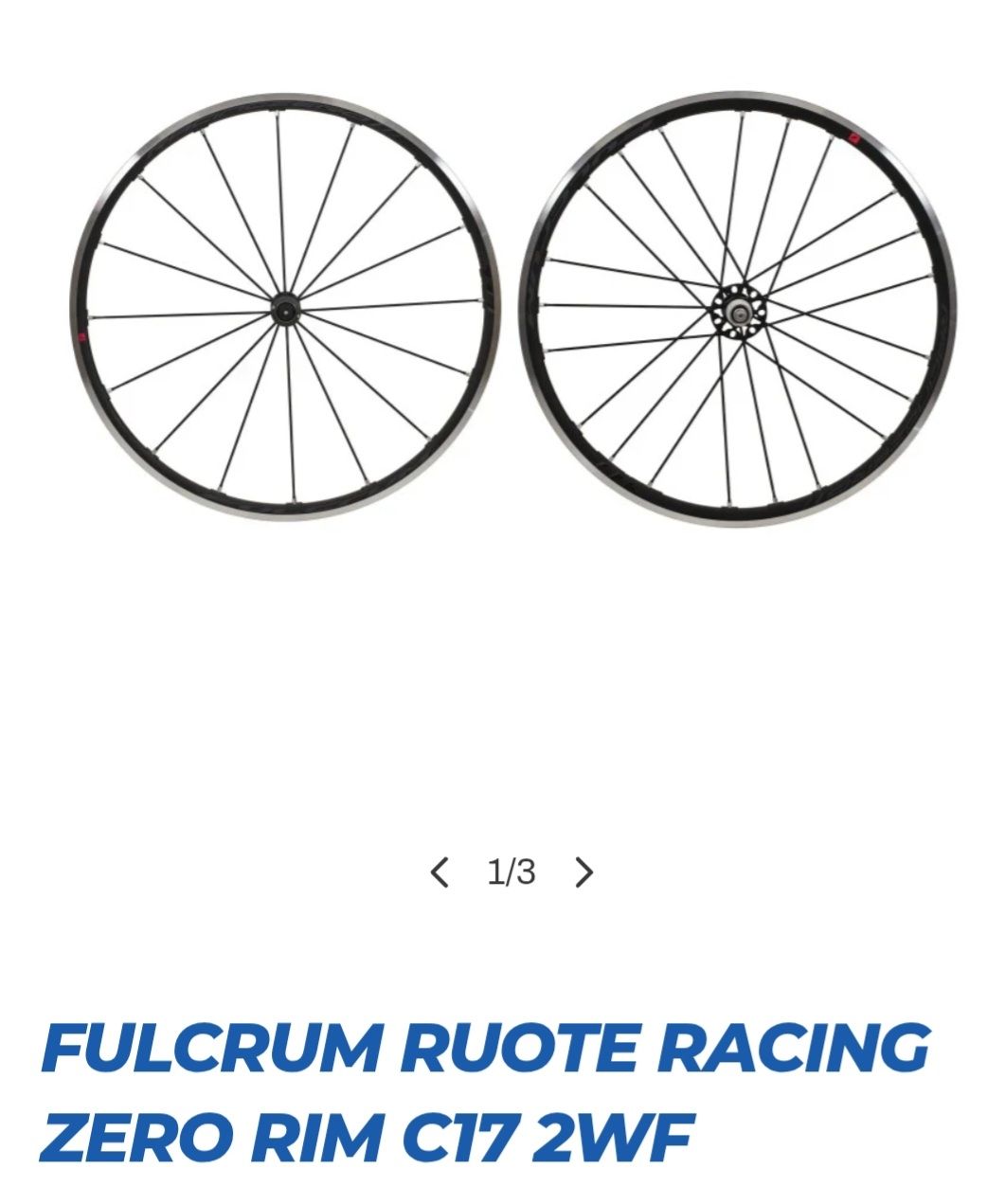 Fulcrum Racing Zero Rim Brake Wheelset 2026