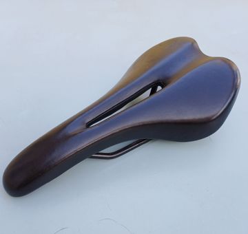 Gebrauchtes Selle Italia Antiprostatite In pelle Nera bici corsa Saddles & Seatposts