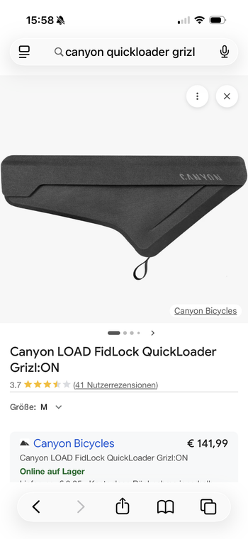 Canyon, FID Lock Rahmentasche Grizl Größe S