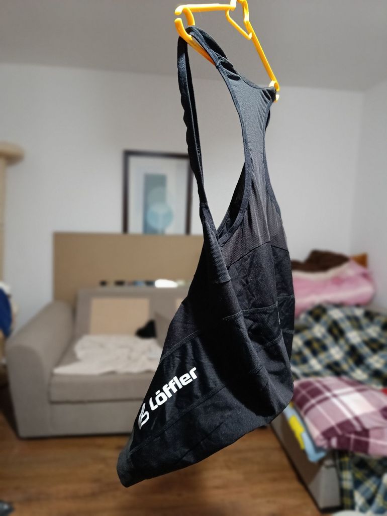 Used loefler New Löffler Bib Shorts - Size L (52) - Comfort Gel Air Pad (Green) bike — image 1 of 6