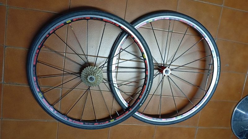 Used Mavic Ksyrium R SYS Red Hubs Wheels