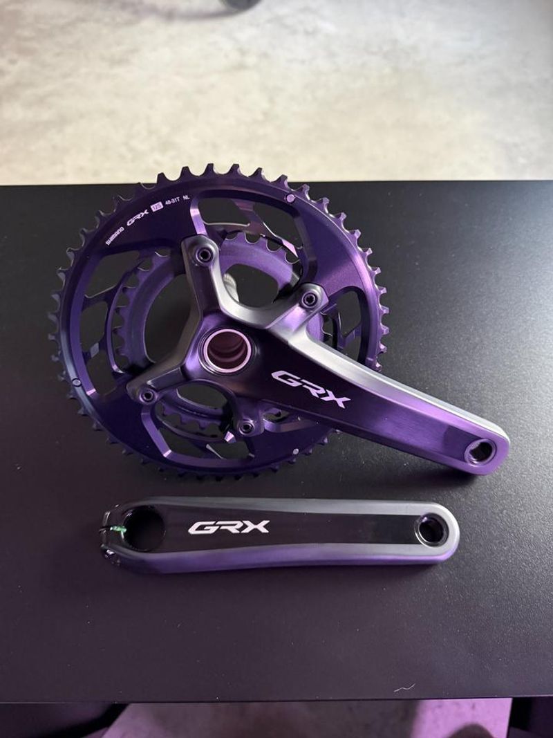 Used Shimano GRX FC-RX810-2 Drivetrain & Pedals