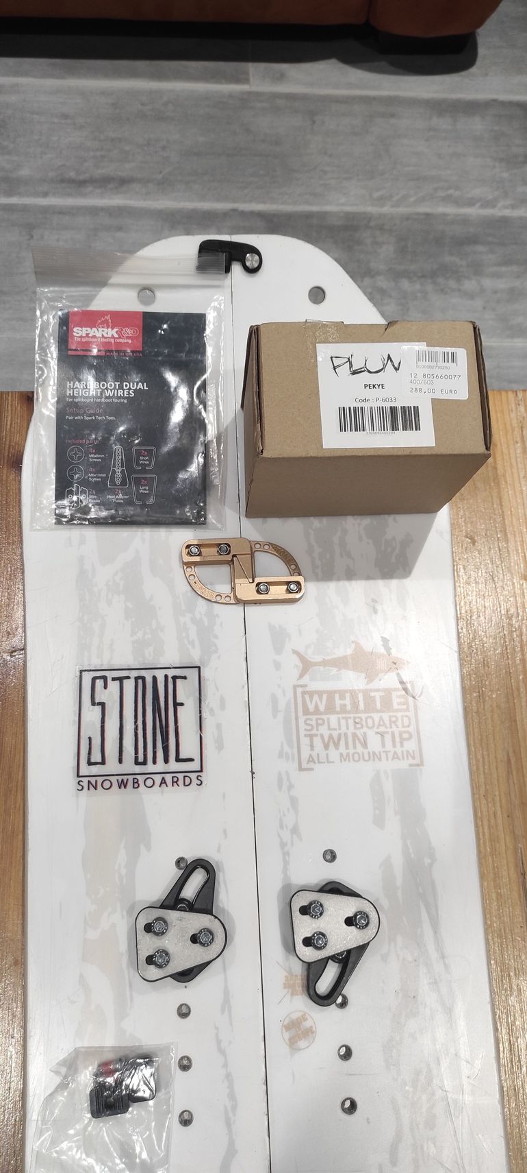 Used Stone Snowboard White Splitboard 153cm 2023 bike — image 1 of 10