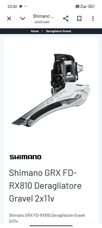Brugt Shimano GRX FD-RX810 bike — billede 8 af 8