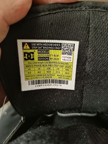 Used Dc Judge Step On Snowboard Boots 2025 bike — image 2 of 3