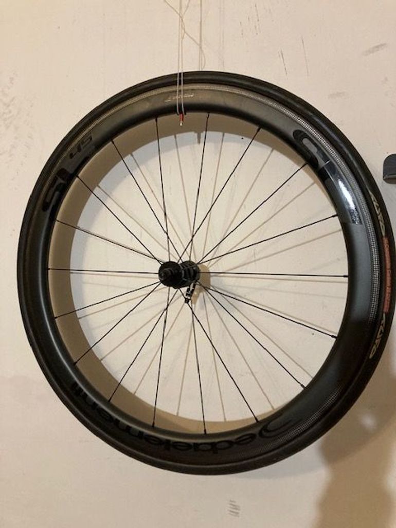 Used Deda Elementi SL45 Carbon Tubular Wheelset bike — image 7 of 8