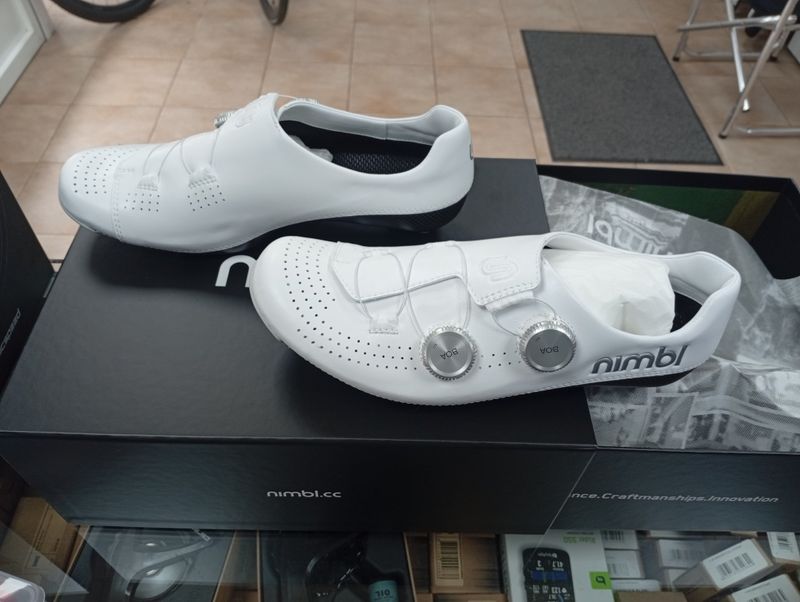Tweedehands Nimbl Ultimate Glide Shoes 45 White 2026 Cycling Shoes