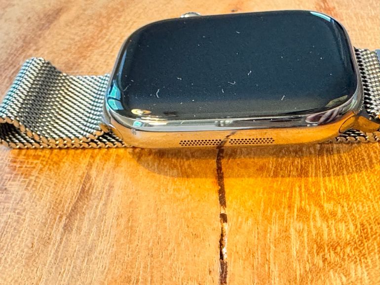 Used apple Watch S10 46mm Titanium bike — image 2 of 10