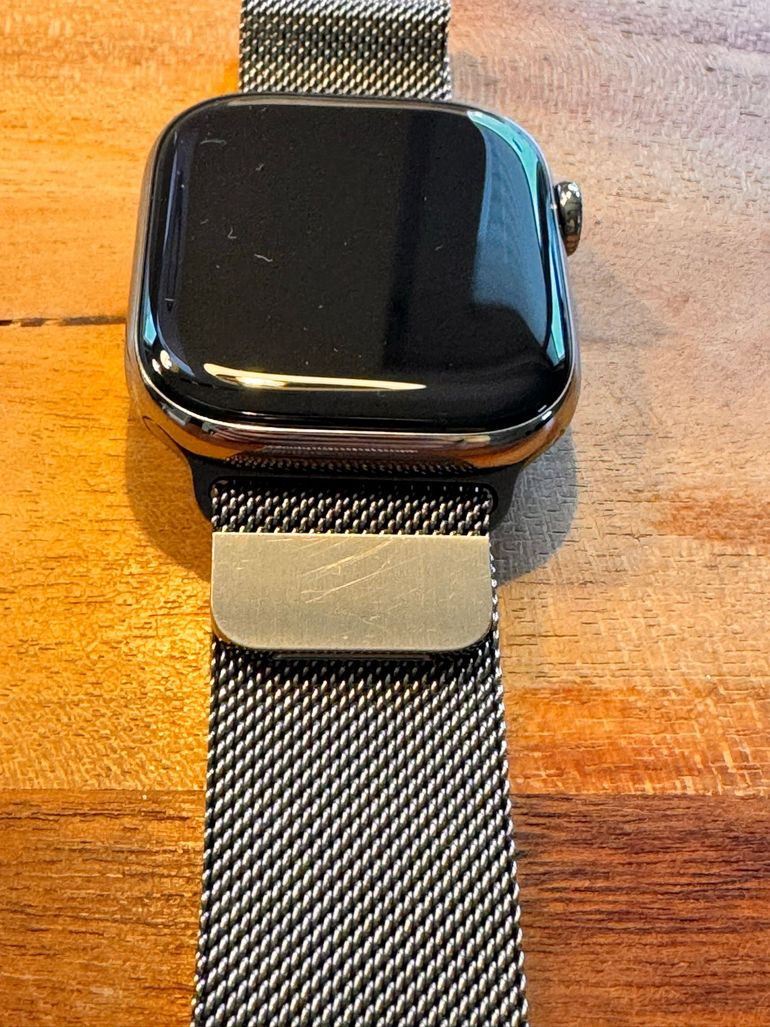 Used apple Watch S10 46mm Titanium bike — image 3 of 10