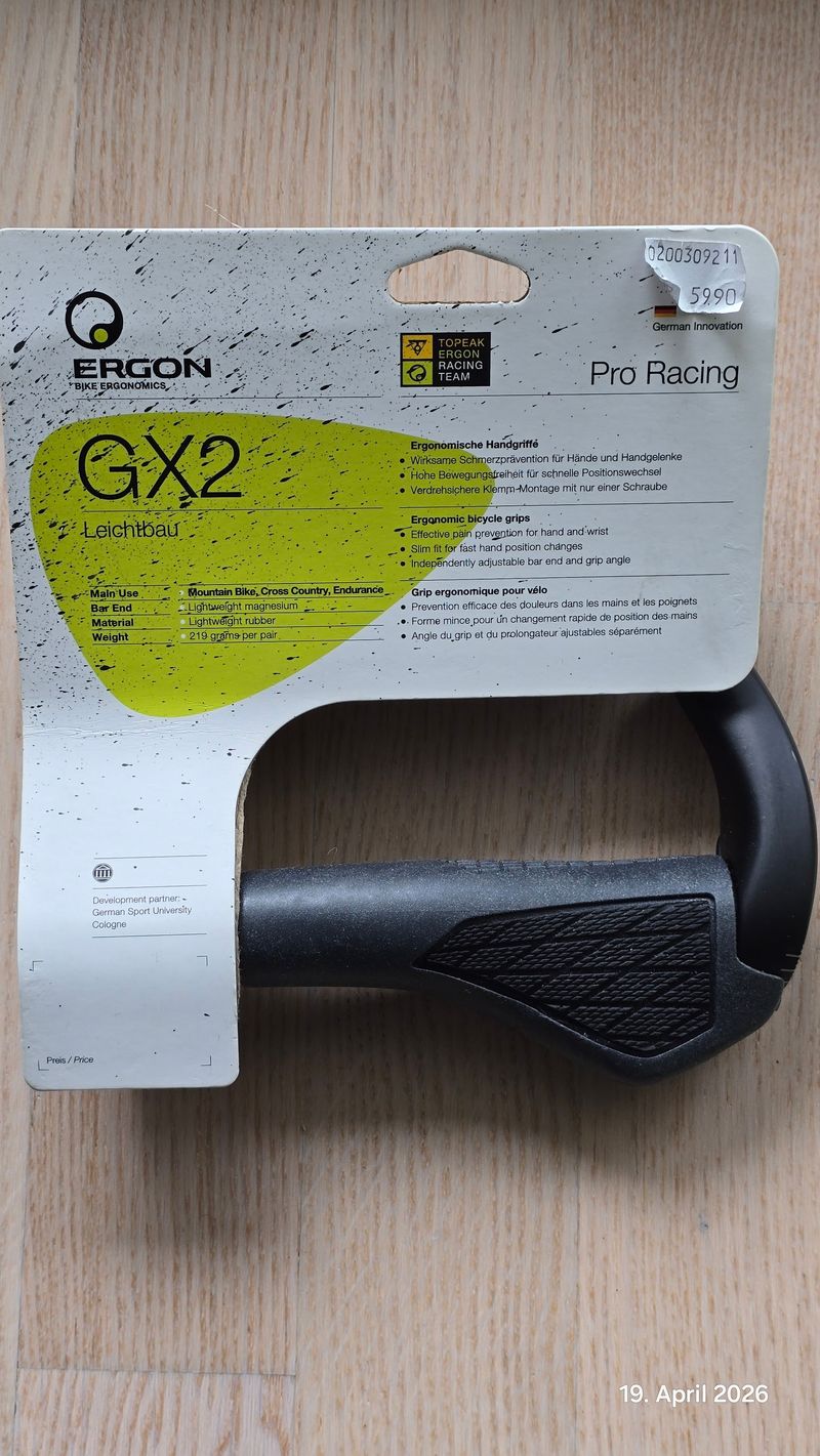 Used Ergon GX2 Pro Racing Series Grips Cockpit