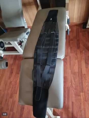 freetoo, Fascia lombare nera sportiva Taglia XXL (vita 130-170cm)