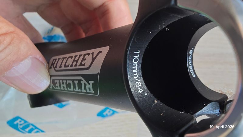 Gebrauchtes Ritchey Vorbau 110mm/84°, Diameter 26/25.8mm Cockpit