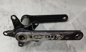 Used Rotor 3df 172.5 Crankset Aluminum Black Road Drivetrain & Pedals